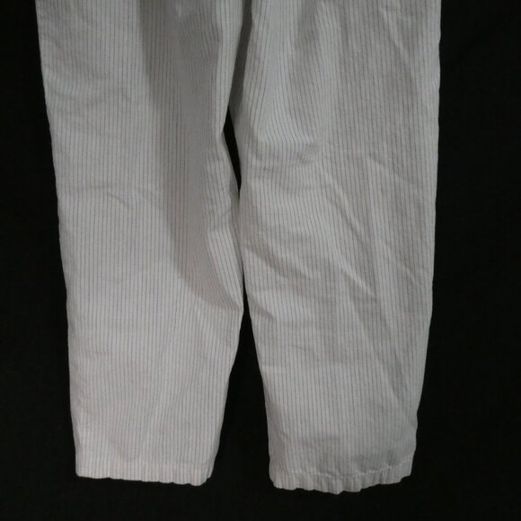 UNIQLO | medium | Striped Cotton Pajama - Loungewear Pants W/ Front Pockets - Picture 14 of 16